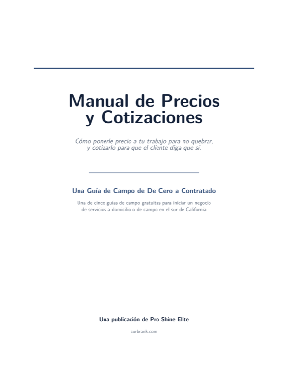 Manual de Precios y Cotizaciones